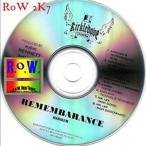Remembarance Riddim CD