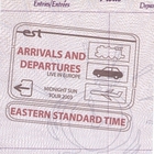Eastern Standard Time - Arrivals and Departures