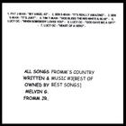 FROMM'S COUNTRY MUSIC - Fromm's Country Music #3 [best Of Best Songs]