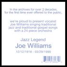Joe Williams sings