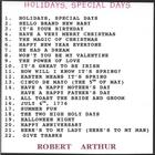 Robert Arthur - Holidays, Special Days