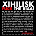 Xihilisk - Fuck The RIAA!