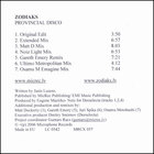 Zodiaks - Provincial Disco (Remixes)