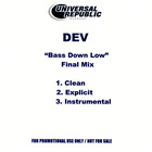 Dev - Bass Down Low (With The Cataracs) (MCD)
