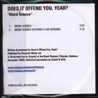 Does It Offend You, Yeah? - Weird Science (CDS)