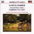 Samuel Barber - Symphonies Nos 1 & 2 - Essay For Orchestra - Overture To 'the School For Scan...