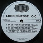 Lord Finesse - Ya Better Recognize / Thorough Fam (VLS)