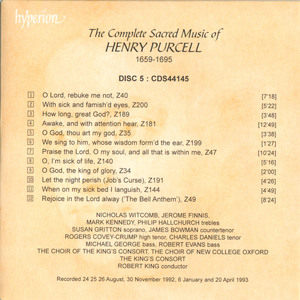 The Complete Sacred Music Of Henry Purcell Vol. 5