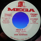 Don Bowman - Hello D.J. (VLS)