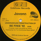 Jovonn - Underground Construction (EP) (Vinyl)