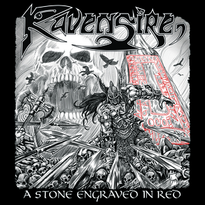 A Stone Engraved In Red