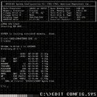 Master Boot Record - C-Edit Config.Sys