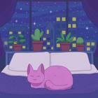 Purrple Cat - Indigo Dreams