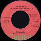 Skylark - If That's The Way You Want It / Virgin Green (VLS)