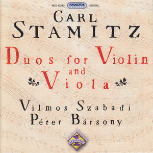 Duos For Violin And Viola (Vilmos Szabadi & Péter Bársony)