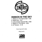 Intro - Ribbon In The Sky (CDS)