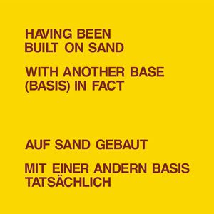 Having Been Built On Sand (With Lawrence Weiner) (Vinyl)